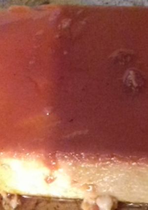 Una foto de Flan