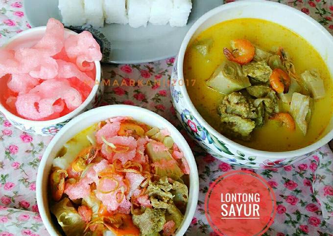 Bagaimana Membuat Lontong sayur nangka, Sempurna
