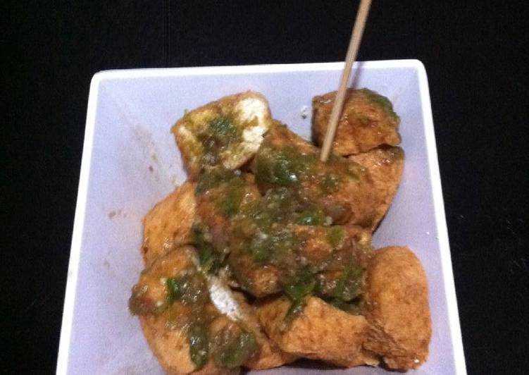 Tahu gejrot bahan simple