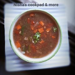 A picture of Sprouted ragi powder soup.