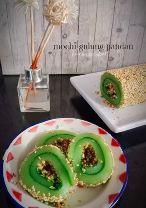 Foto resep 413# Mochi gulung pandan