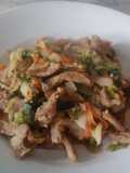 Wok de Cerdo agridulce con Col China