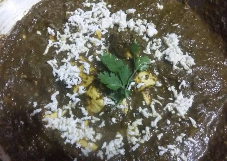 Recipe of Super Quick Homemade Palak paneer
