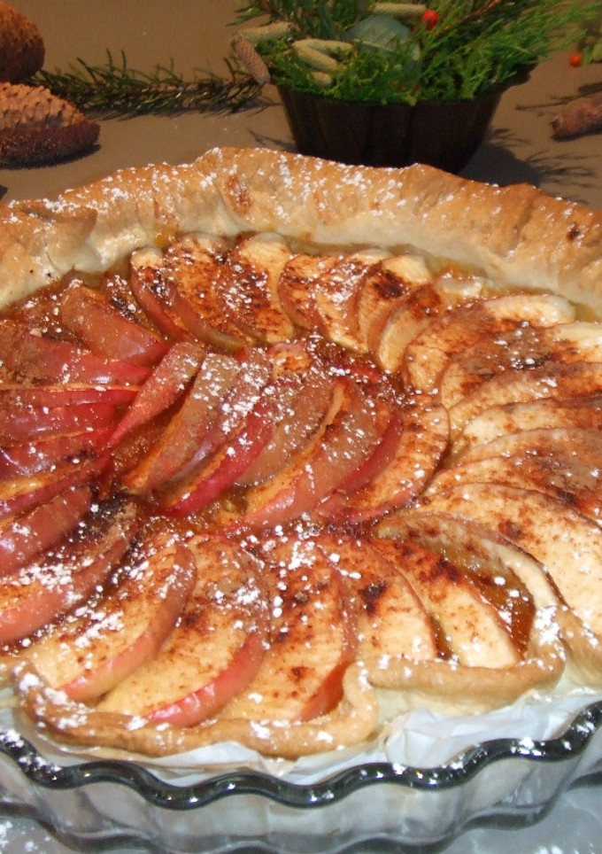 Una foto de Tarta de manzanitas rosas y mermelada de Nöel