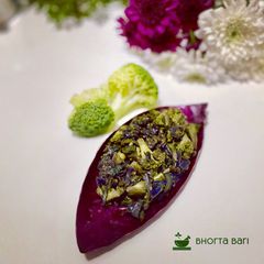 A picture of Broccoli and Red cabbage Bhaji. #NewYearNewYou.