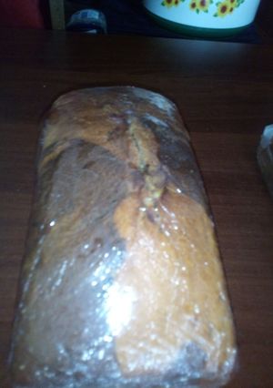 A picture of Marble cake#authormarathon.