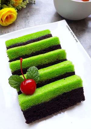 Foto resep Brownies Pandan Cokelat