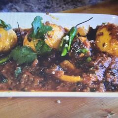 A picture of Street style egg masala.