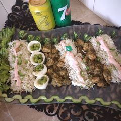 A picture of Green Singaporiean Rice.