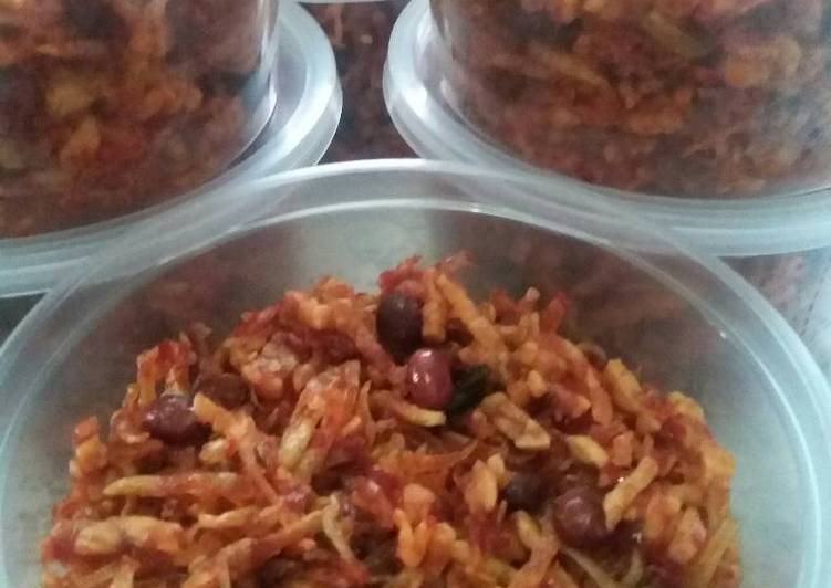 Resep: Kriuk tempe kentang teri kacang yang Renyah