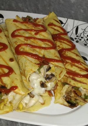 عکسی از دستور کرپ مرغ 😍😍😍