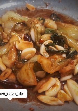 Фото Капуста бак чой з часником (蒜蓉炒上海青)🥬🇨🇳.