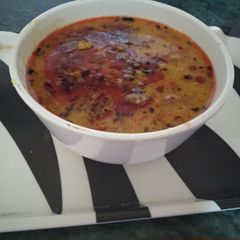 A picture of Restaurant style dal fry.