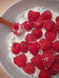 Une photo de Pudding de graines de chia et framboises