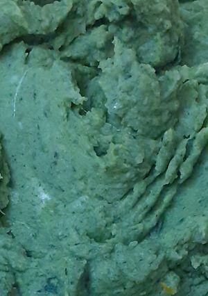 Una foto de Puré de verde
