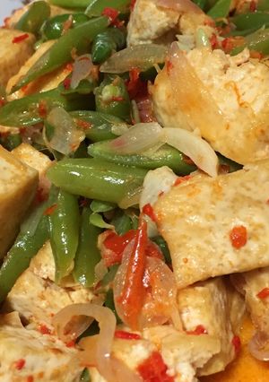 Foto resep Tumis Santan Tahu Buncis Pedas