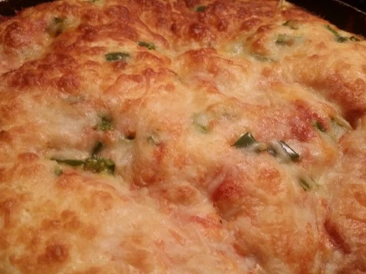 Easy Steps to Prepare Pork Enchilada Pie w/ Cheddar-Corn Muffin Crust which Delicious