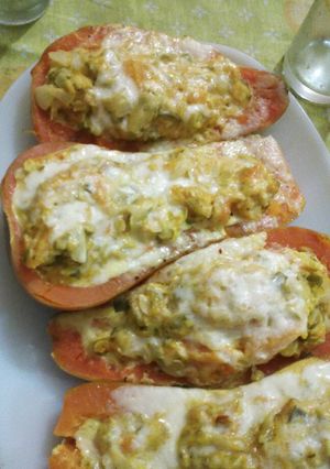 Una foto de Zapallo ancho relleno