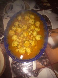 صورة لوصفة طاجين كريات الدجاج