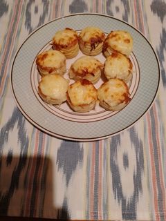 Una foto de Volovanes rellenos de Gambas