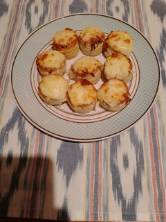 Una foto de Volovanes rellenos de Gambas