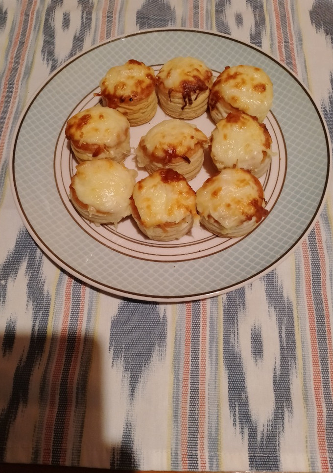 Una foto de Volovanes rellenos de Gambas
