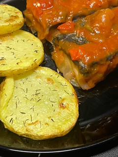 Una foto de “Bacalao” vegano con pisto