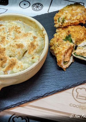 Foto di Involtini di pollo farciti con cavolfiori gratinati