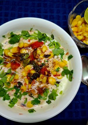 A picture of Sweet Corn and Vegetables Raita.