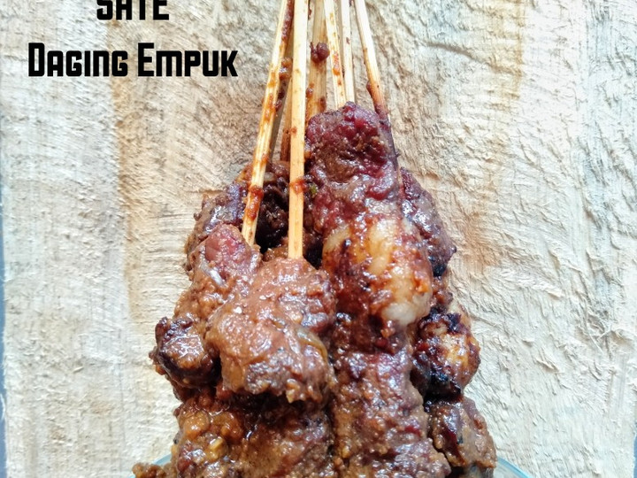  Resep termudah memasak 18. Sate Daging Sapi Empuk hidangan Hari Raya  enak