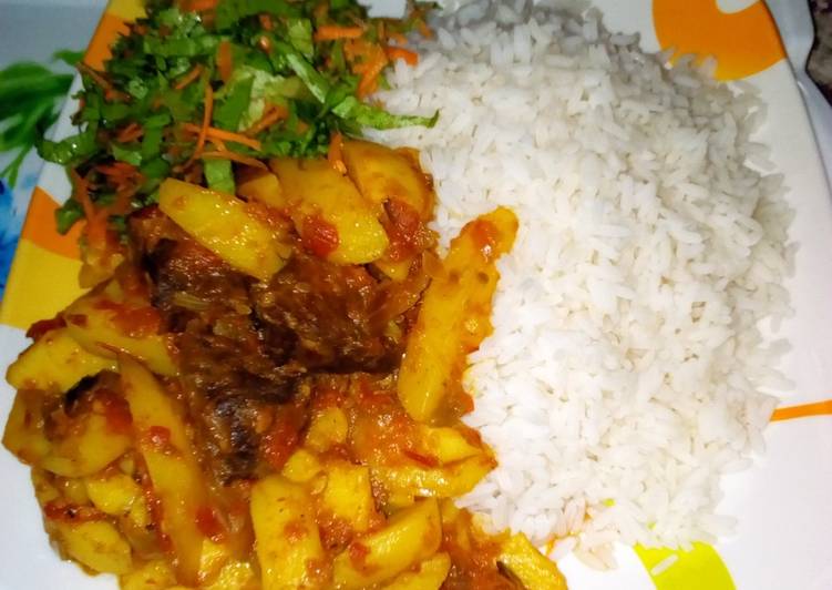 Recipe of Awsome White rice and Irish sp | This is Recipe So Deilicios You Must Undertake Now !!