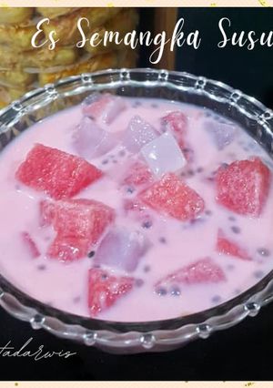 Foto resep Es Semangka Susu