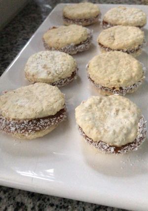 Una foto de Alfajores de Maizena y avena