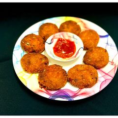 A picture of Paneer vegetable cutlet.