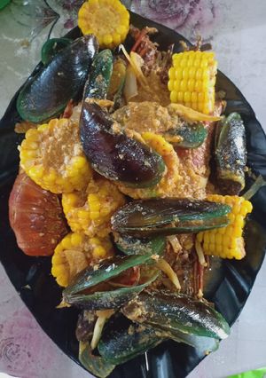 Foto resep Lobster Kerang Hijau Saus Padang