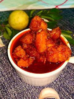 ஆந்திரா சிக்கன் ஊறுகாய்/ andhra chicken pickle (Andhra chicken oorukaai recipe in tamil) செய்முறை முக்கிய புகைப்படம்