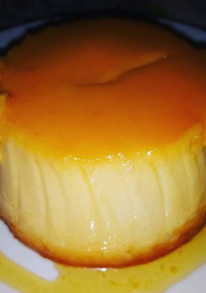 Una foto de Flan de Queso