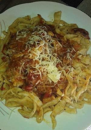 Una foto de Fideos casero