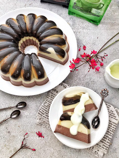 Foto resep Puding Coklat Matcha