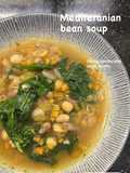 Mediterranean Bean Soup / Sup kacang pinto dan chickpeas / kacang arab