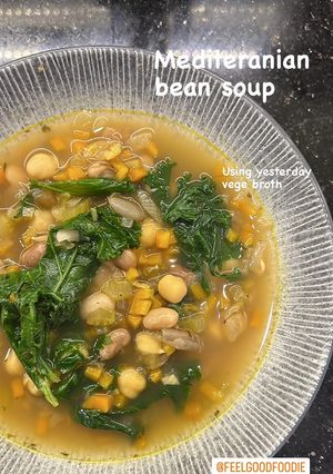 Foto resep Mediterranean Bean Soup / Sup kacang pinto dan chickpeas / kacang arab