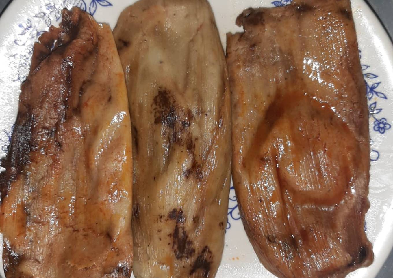 Tamales de coloradito (mole rojo) estilo Cuilapam