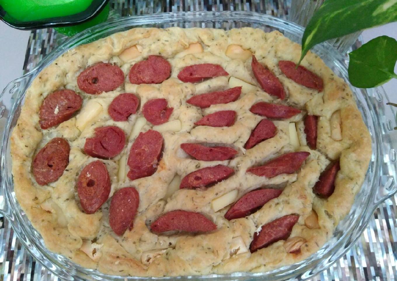 Foccacia Bread Sosis Keju Spread