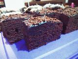 Moist Eggless Steamed Brownies