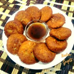 A picture of Paneer Potato Tikki.