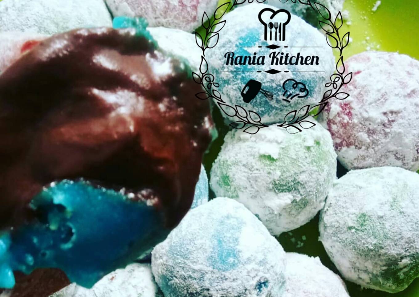 Resep Mochi isi coklat lumer n isi kacang