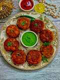 Sattu Tikki - A Quick Snack (Roasted Chickpea Flour Tikki)