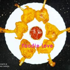 A picture of Lollipop chicken - dry version.