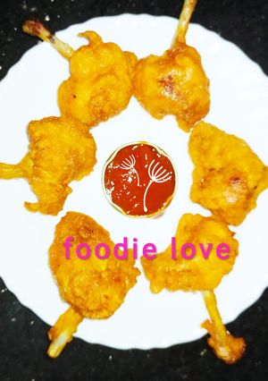A picture of Lollipop chicken - dry version.