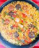 Arroz con compango asturiano